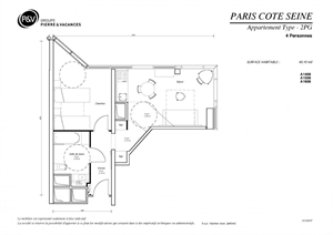 t2 à la vente -   75000  PARIS, surface 46 m2 vente t2 - UBI430589255